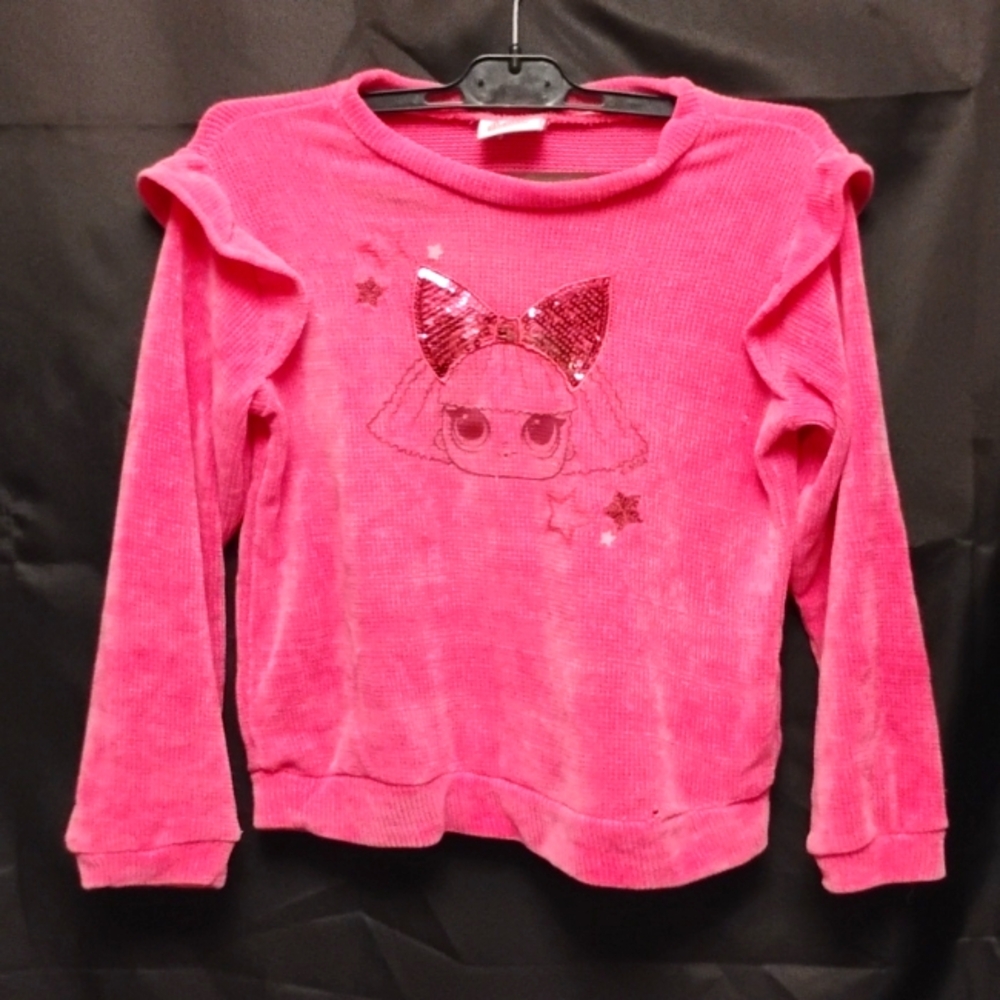 Girls velour sweater